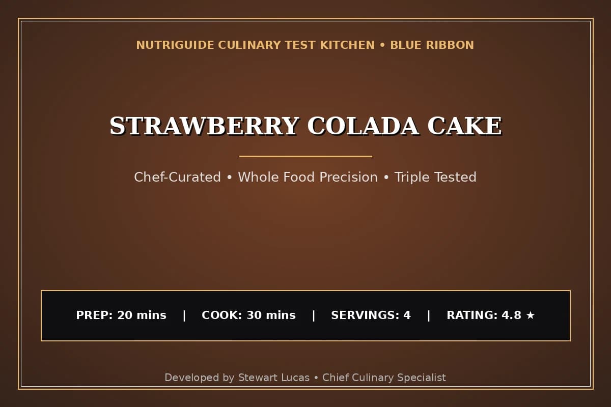Strawberry Colada Cake