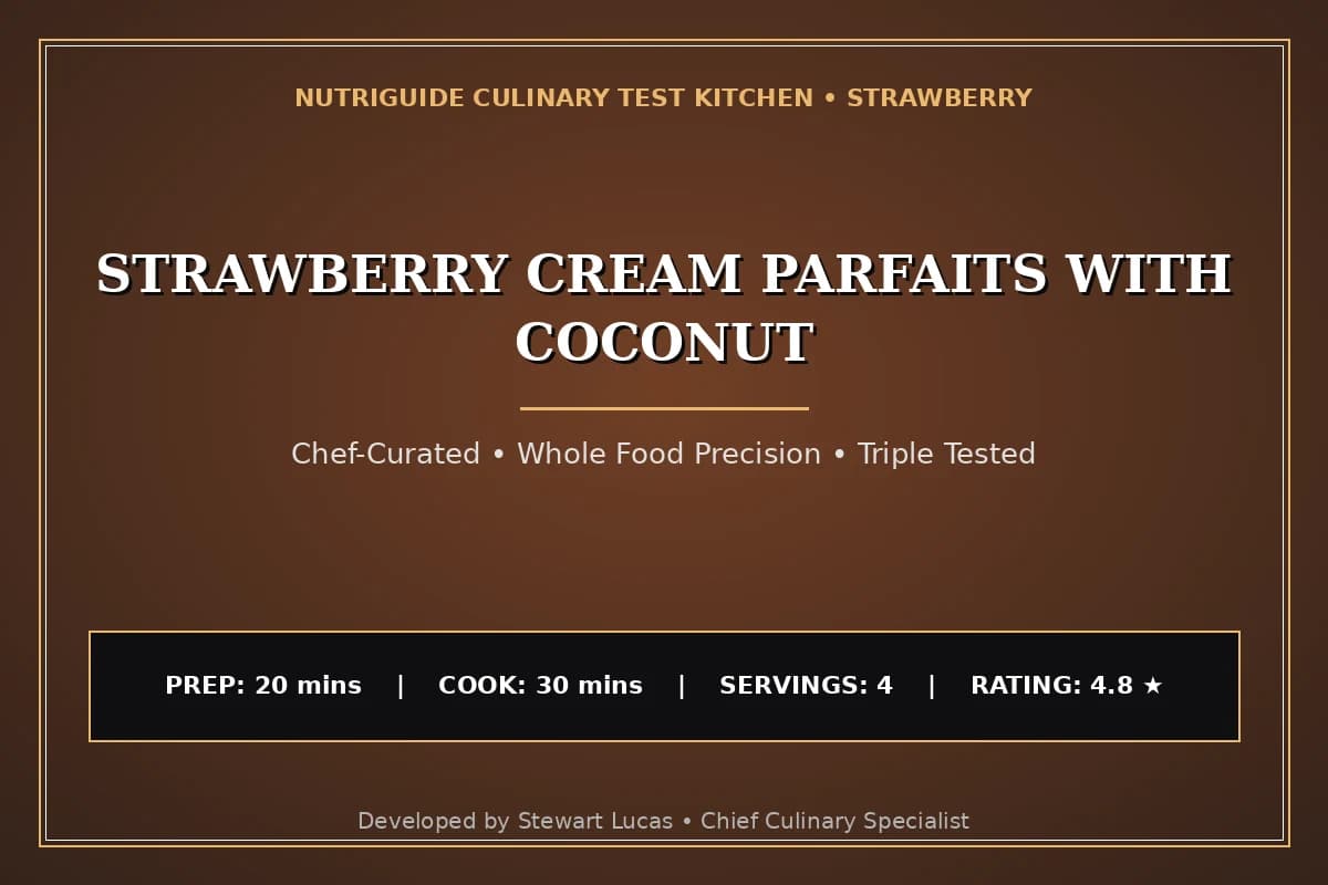 Strawberry Cream Parfaits With Coconut