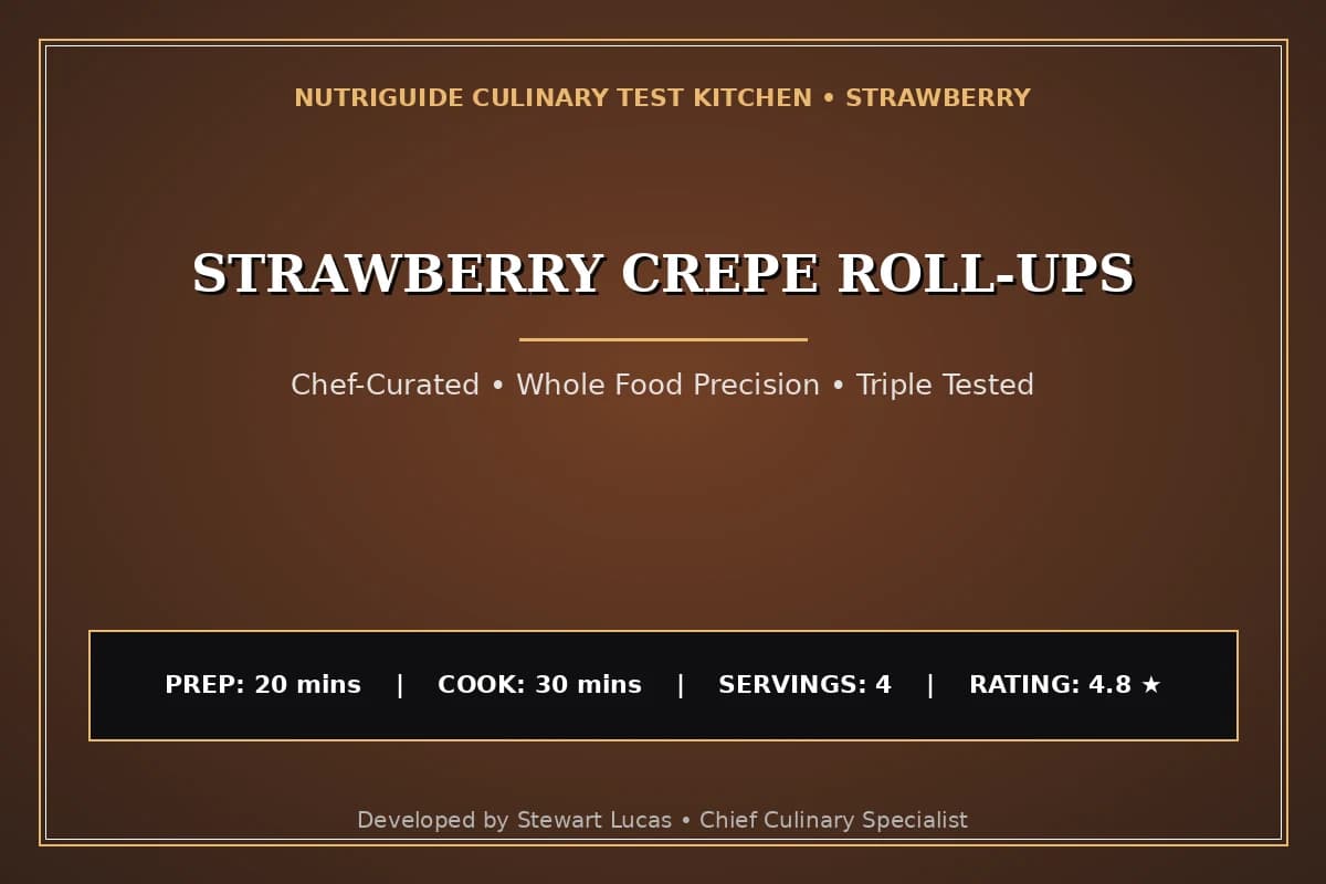 Strawberry Crepe Roll-Ups