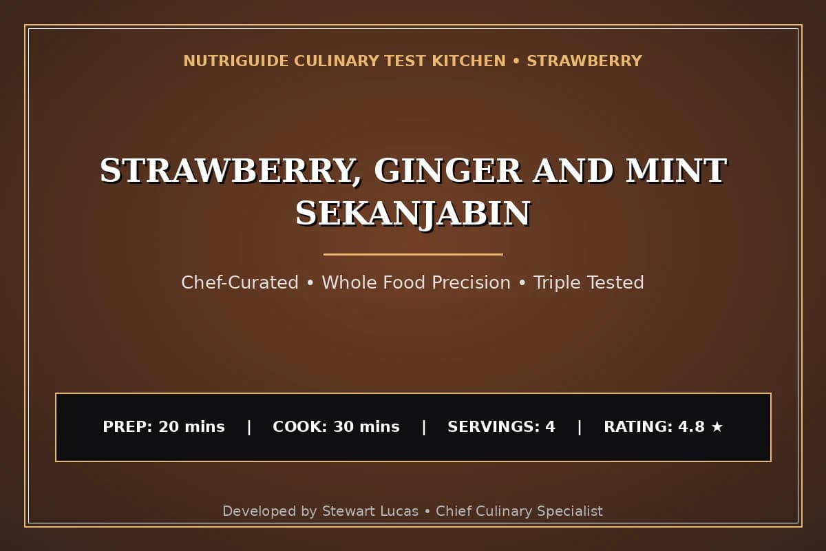 Strawberry, Ginger And Mint Sekanjabin