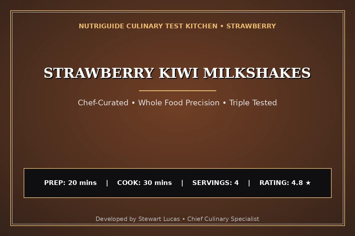 Strawberry Kiwi Milkshakes