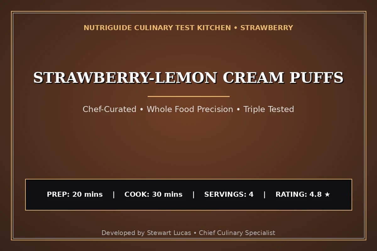 Strawberry-Lemon Cream Puffs