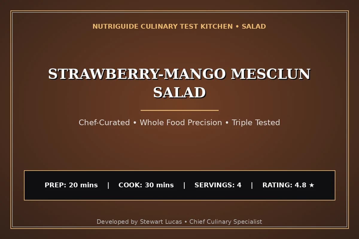 Strawberry-Mango Mesclun Salad