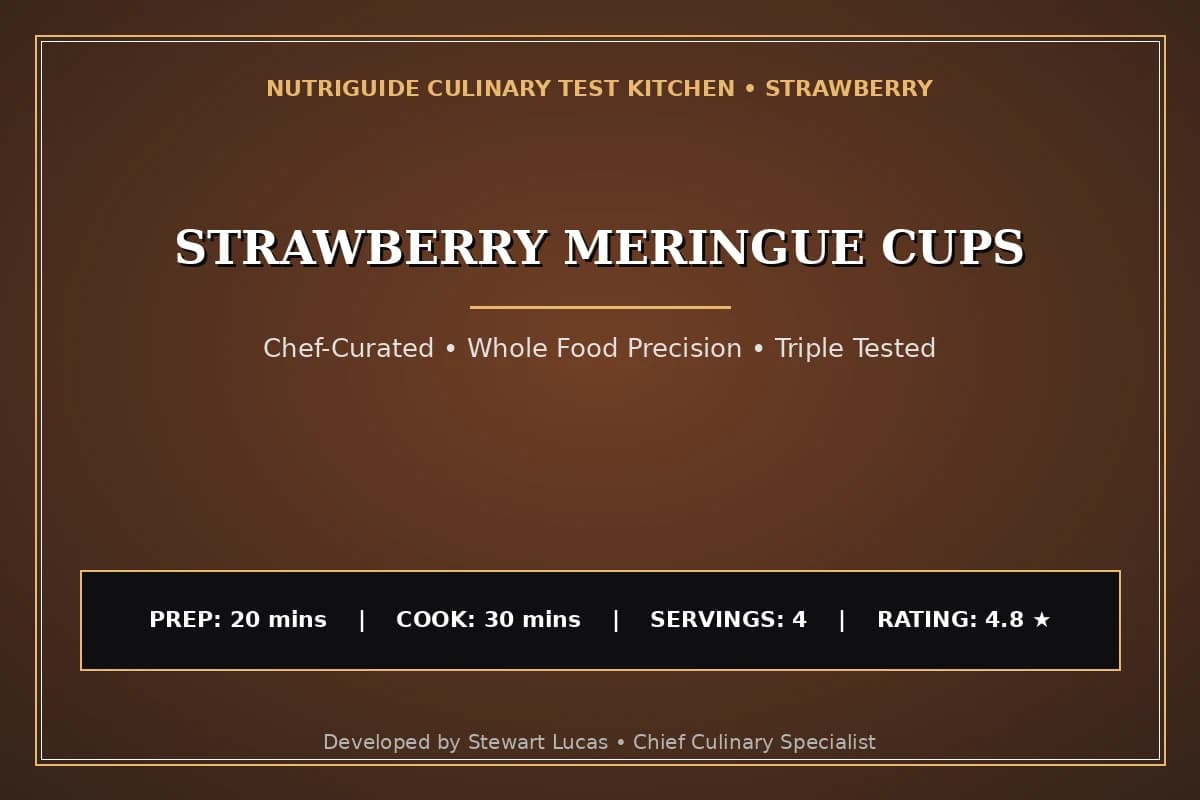 Strawberry Meringue Cups
