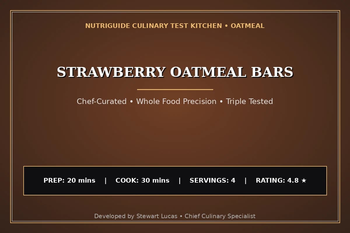Strawberry Oatmeal Bars