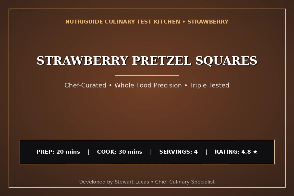 Strawberry Pretzel Squares