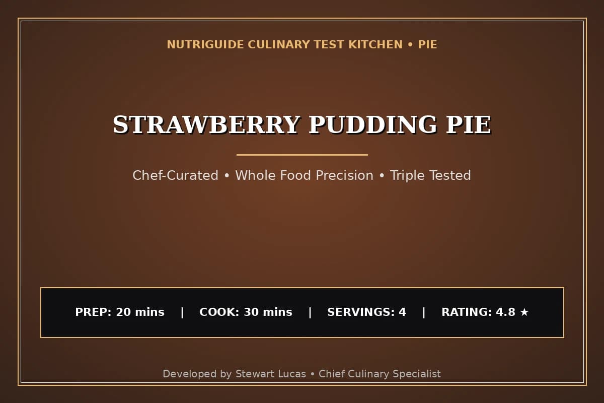 Strawberry Pudding Pie