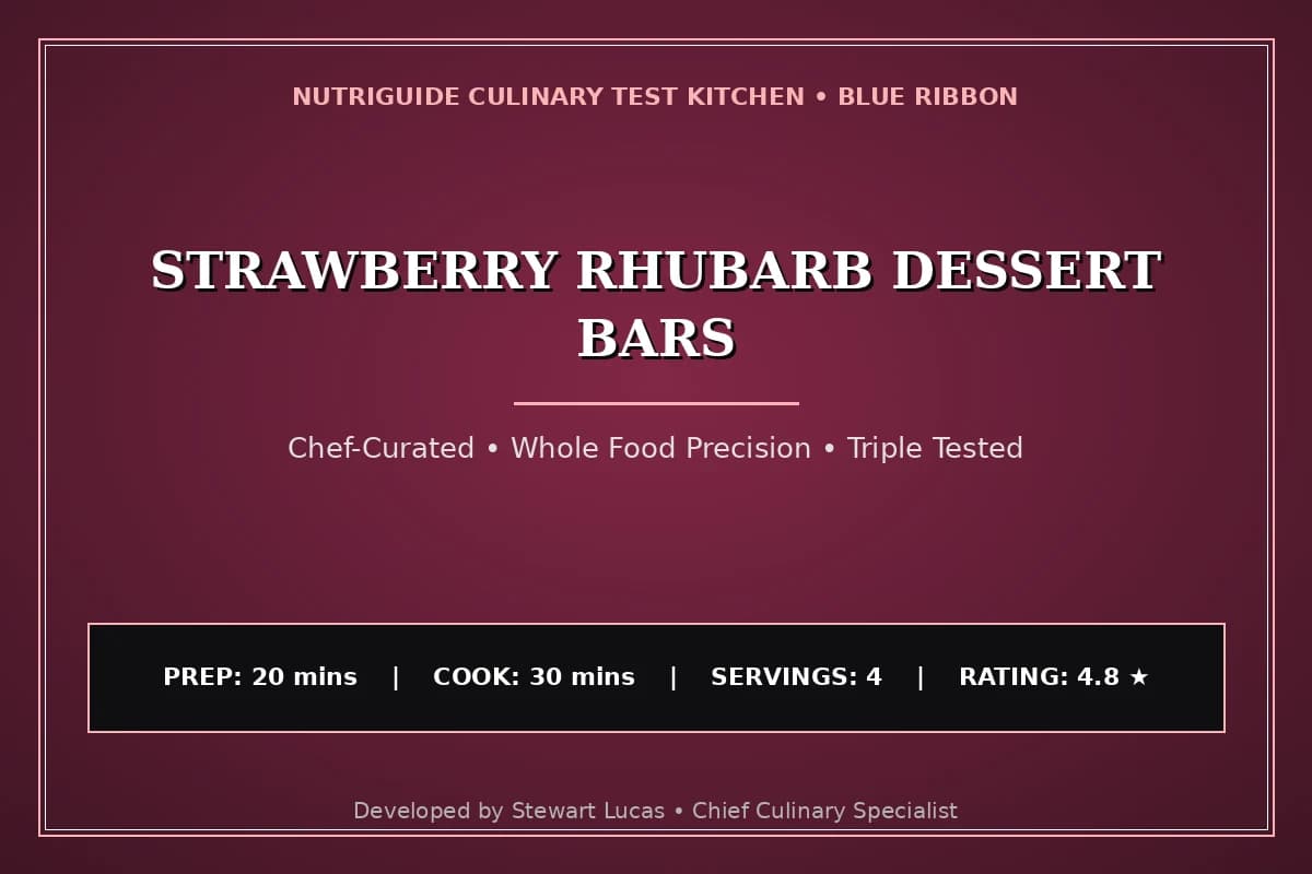 Strawberry Rhubarb Dessert Bars