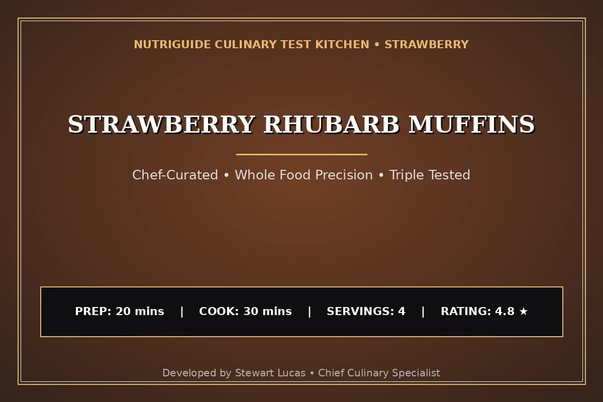 Strawberry Rhubarb Muffins