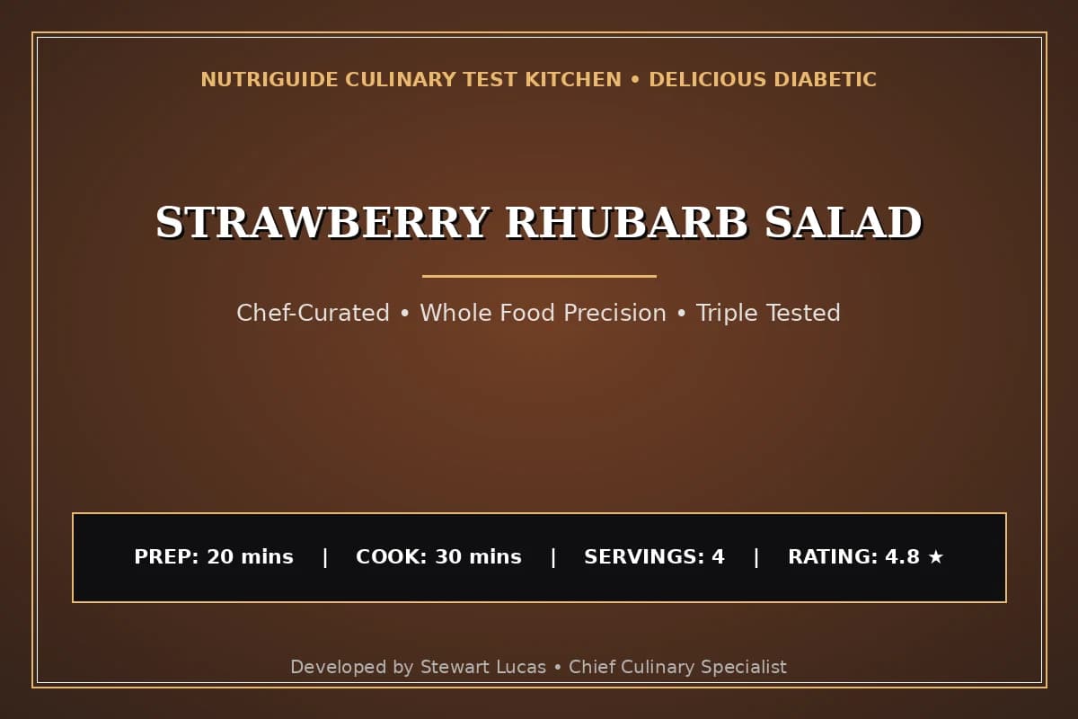 Strawberry Rhubarb Salad