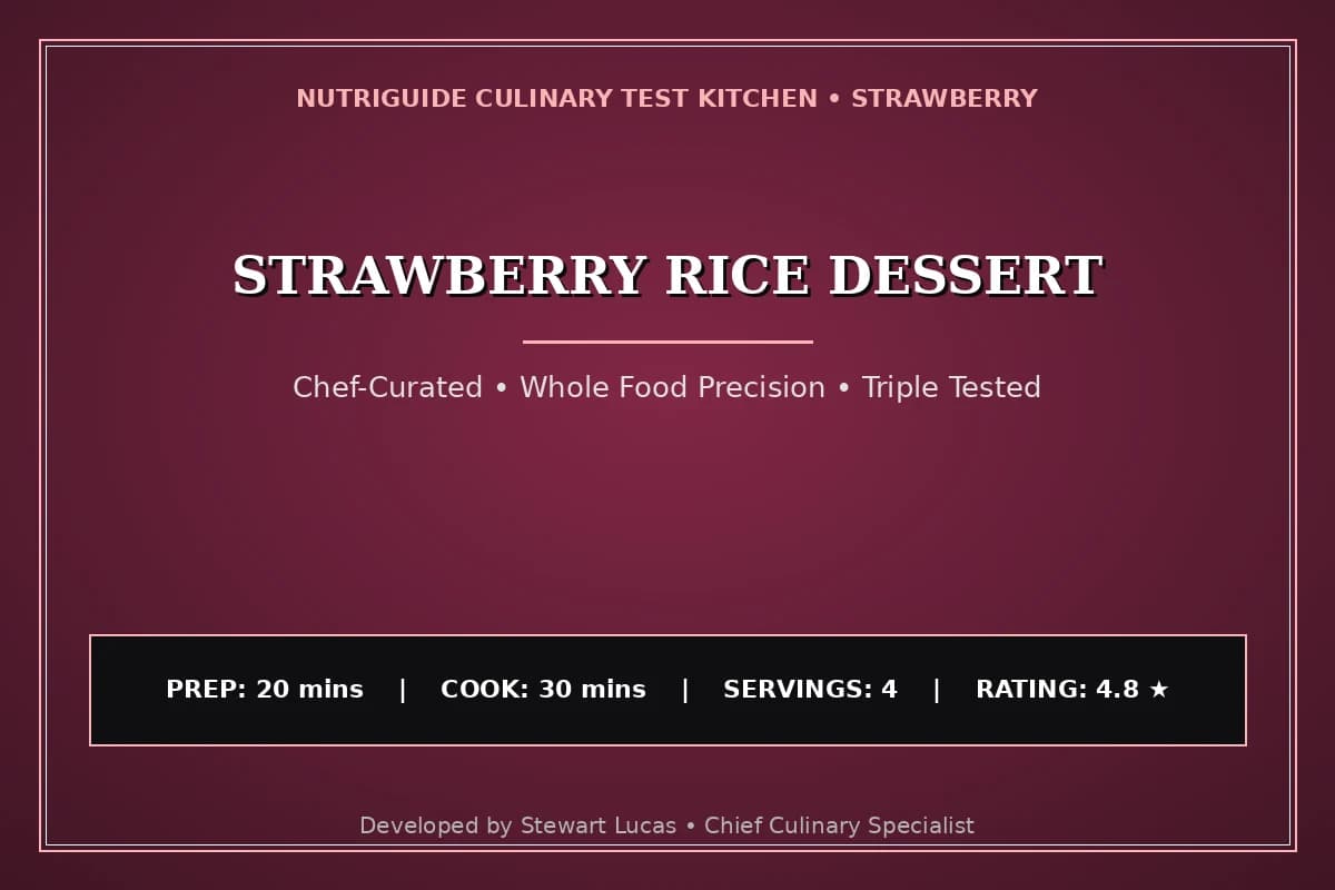 Strawberry Rice Dessert