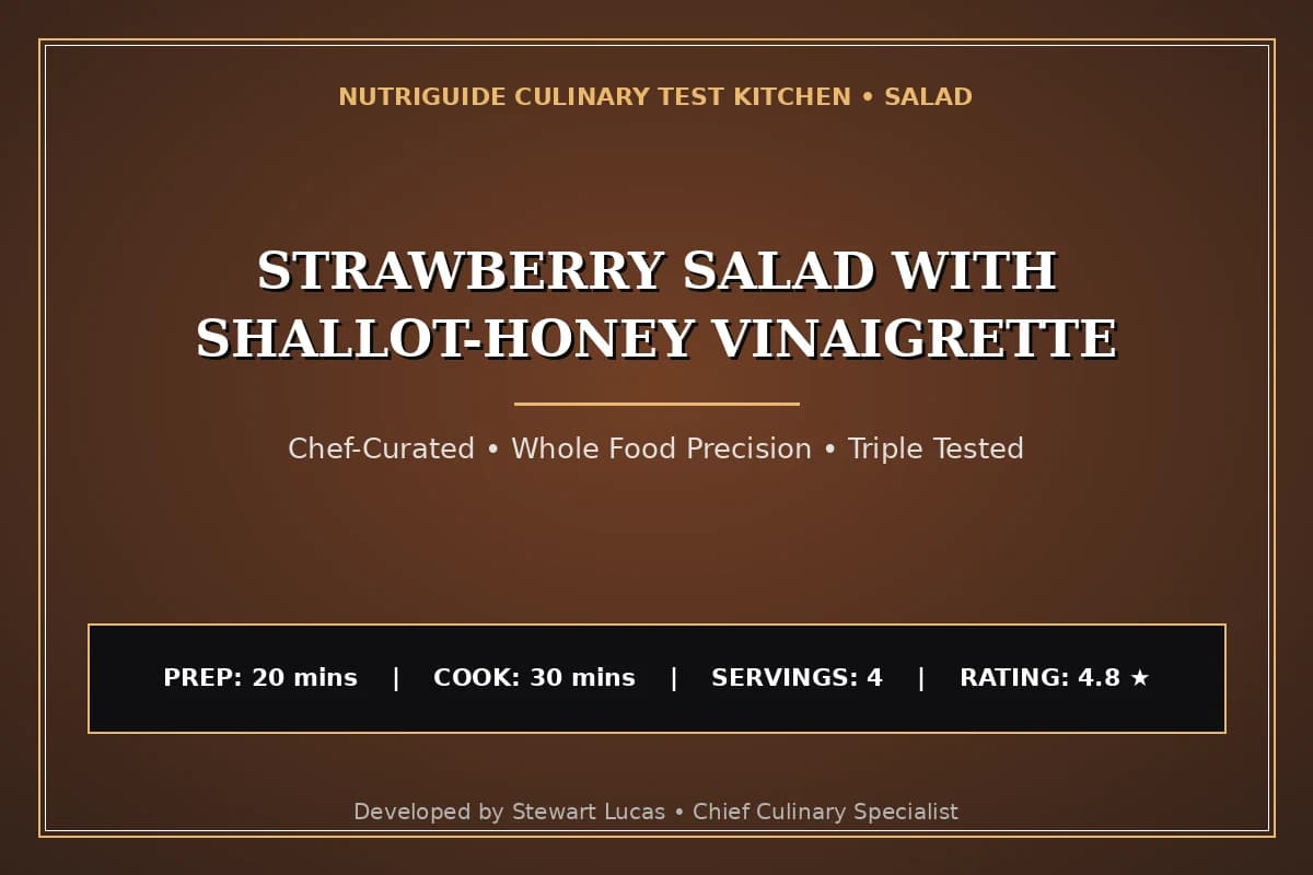 Strawberry Salad With Shallot-Honey Vinaigrette