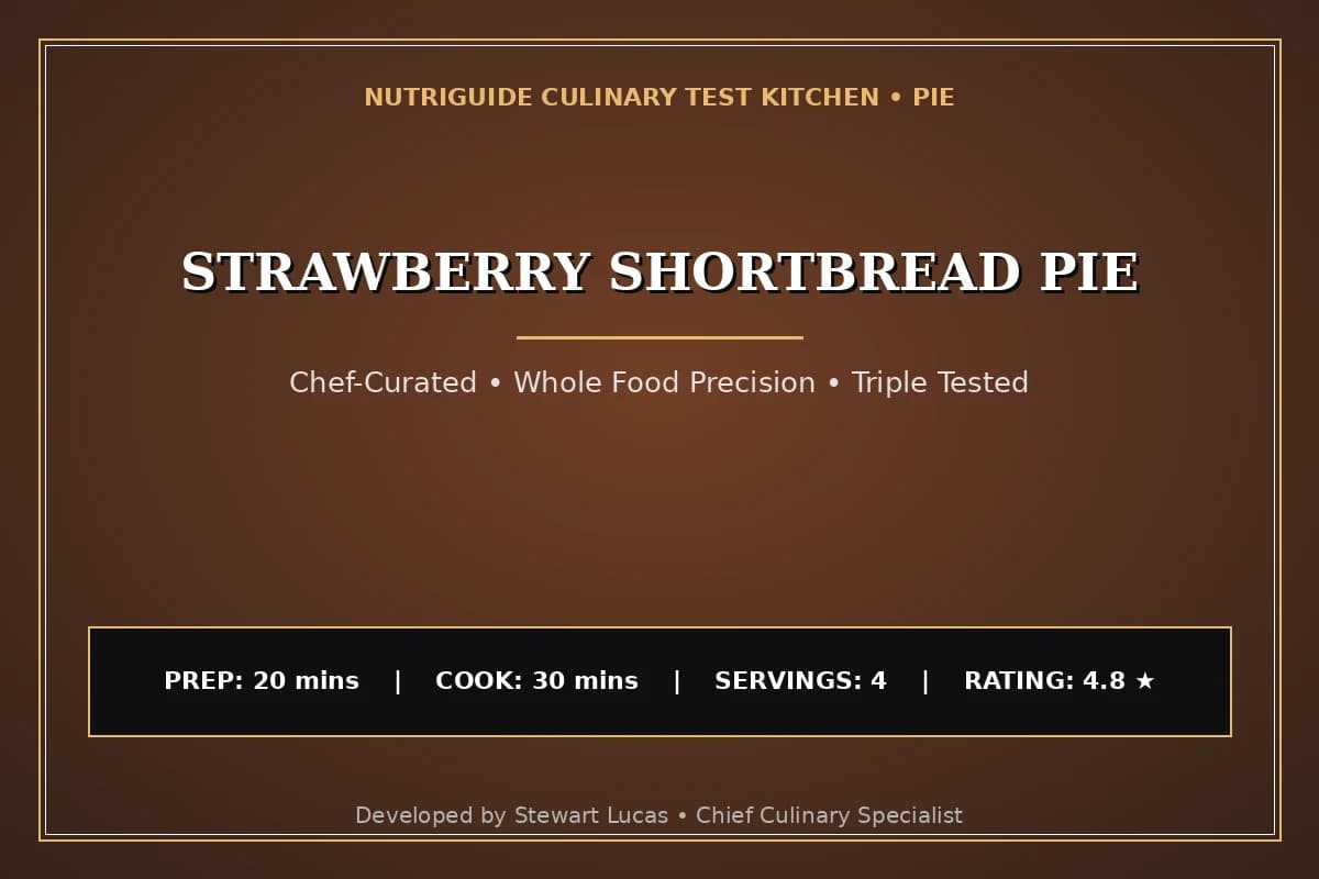 Strawberry Shortbread Pie