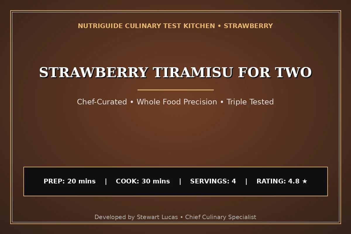 Strawberry Tiramisu For Two