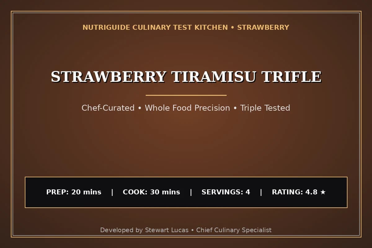 Strawberry Tiramisu Trifle