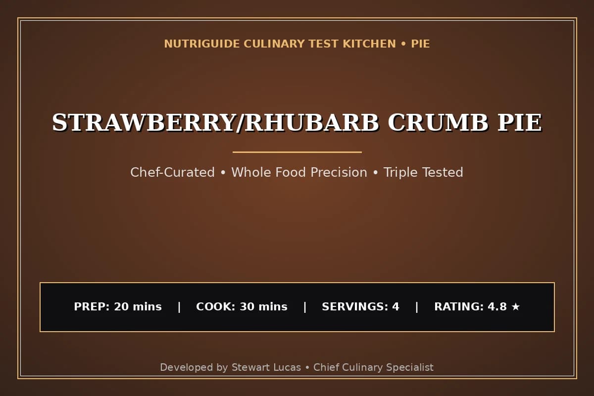 Strawberry/Rhubarb Crumb Pie