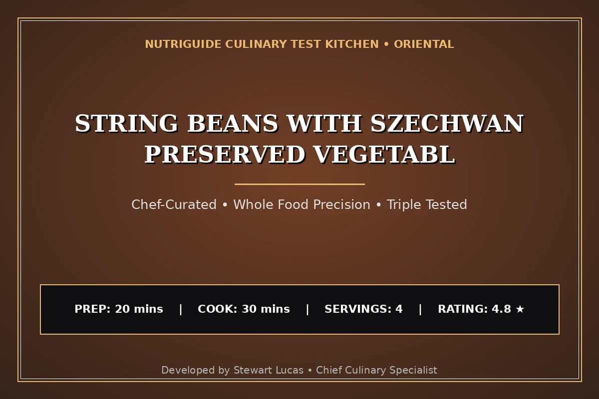 String Beans With Szechwan Preserved Vegetabl
