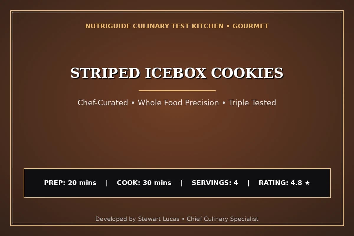 Striped Icebox Cookies