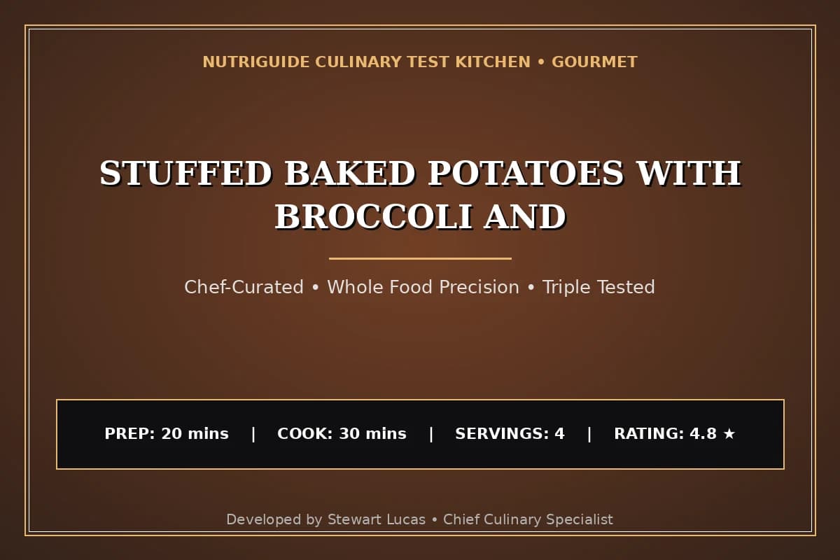 Stuffed Baked Potatoes With Broccoli And