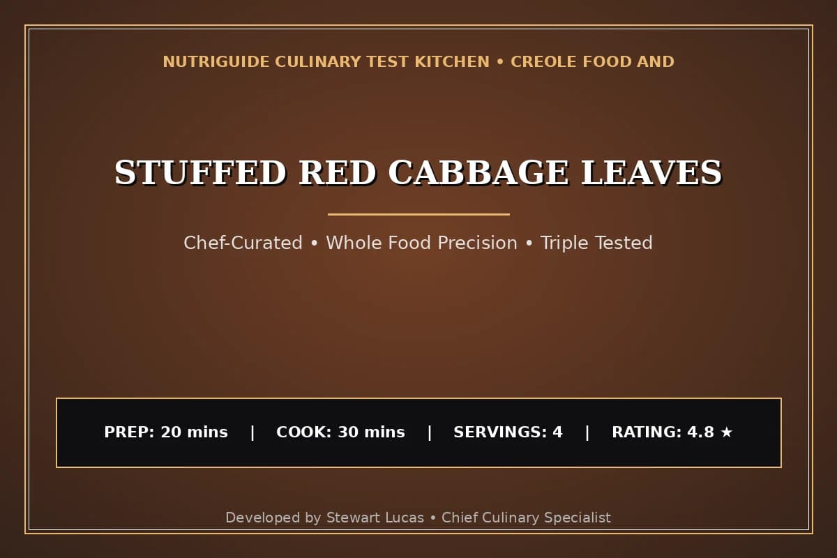 Stuffed Red Cabbage Leaves
