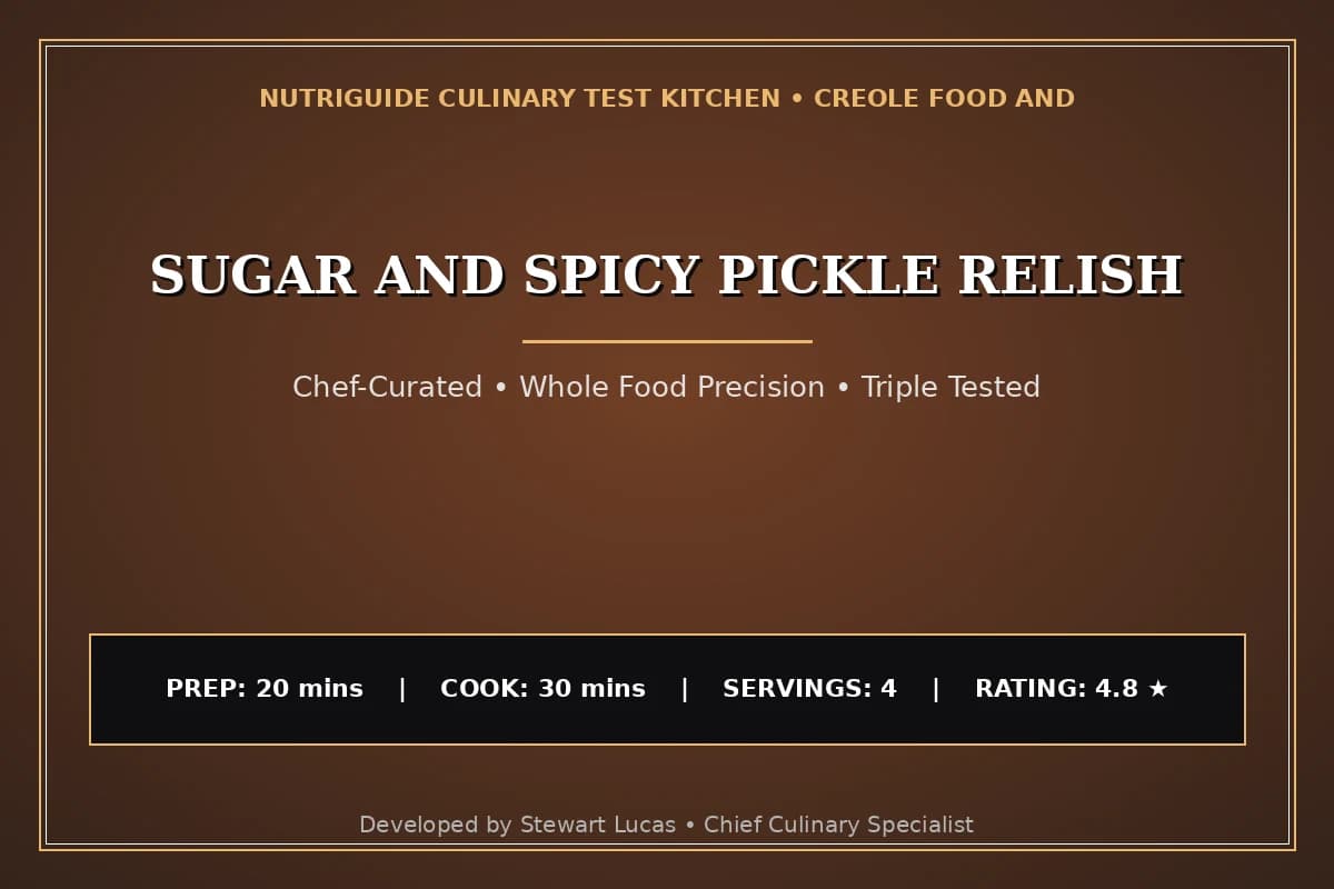 Sugar And Spicy Pickle Relish