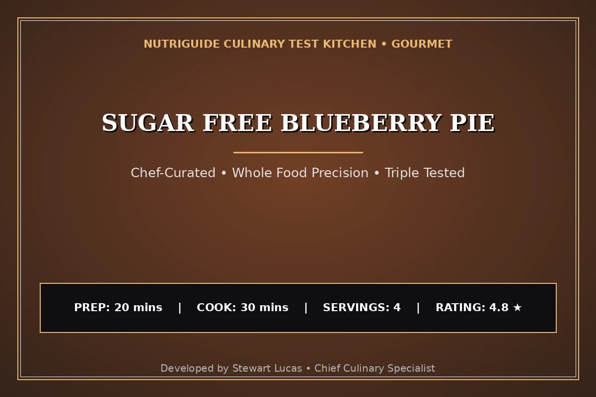 Sugar Free Blueberry Pie