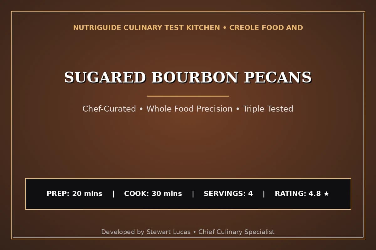 Sugared Bourbon Pecans