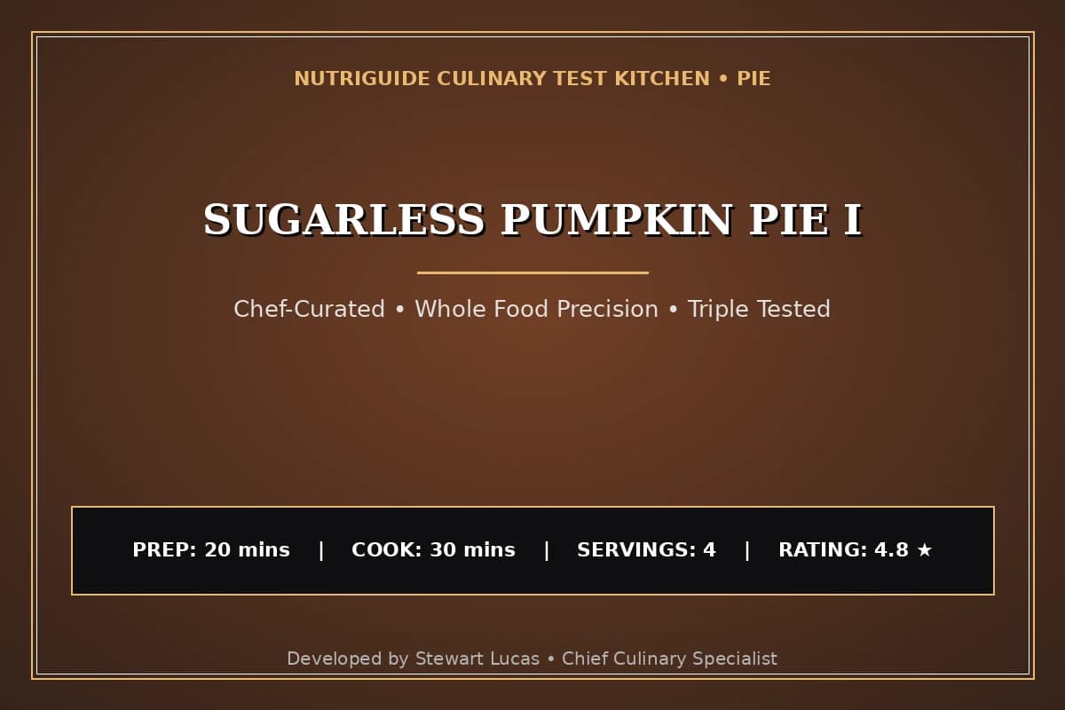 Sugarless Pumpkin Pie I