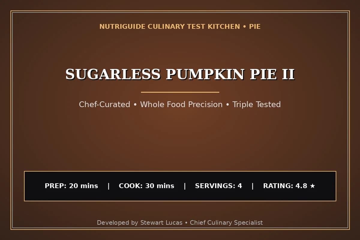 Sugarless Pumpkin Pie Ii