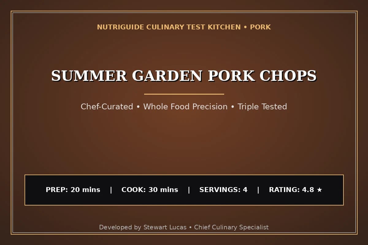 Summer Garden Pork Chops