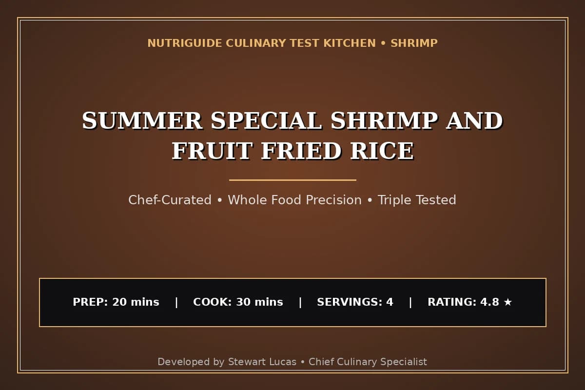Summer Special Shrimp And Fruit Fried Rice