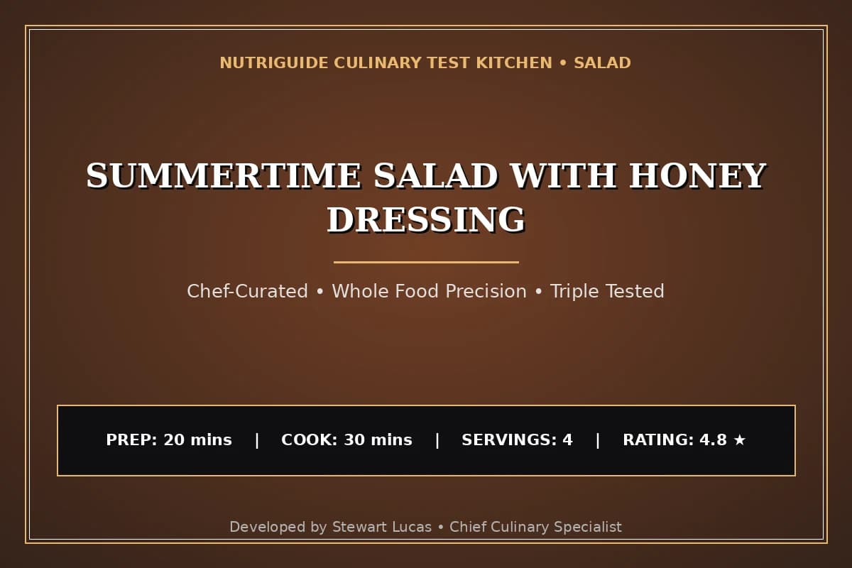 Summertime Salad With Honey Dressing