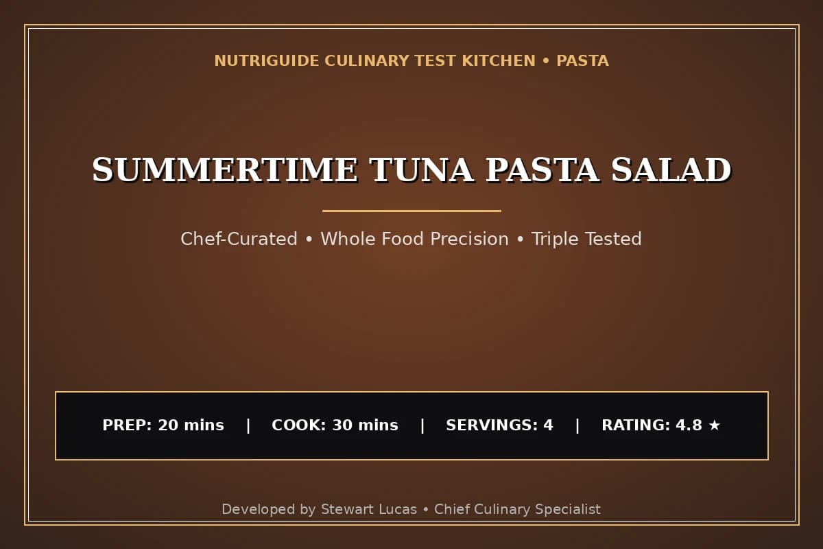 Summertime Tuna Pasta Salad