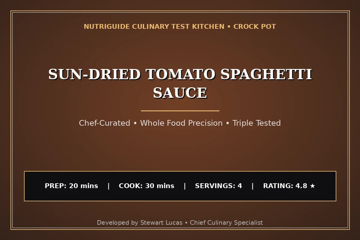 Sun-Dried Tomato Spaghetti Sauce