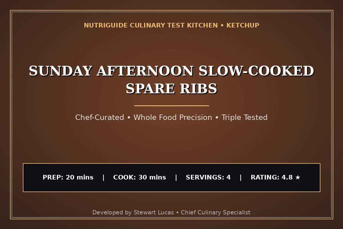 Sunday Afternoon Slow-Cooked Spare Ribs