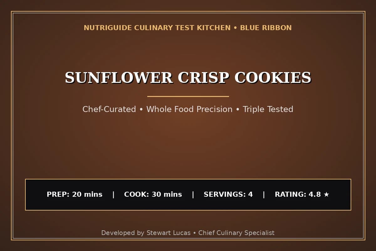 Sunflower Crisp Cookies