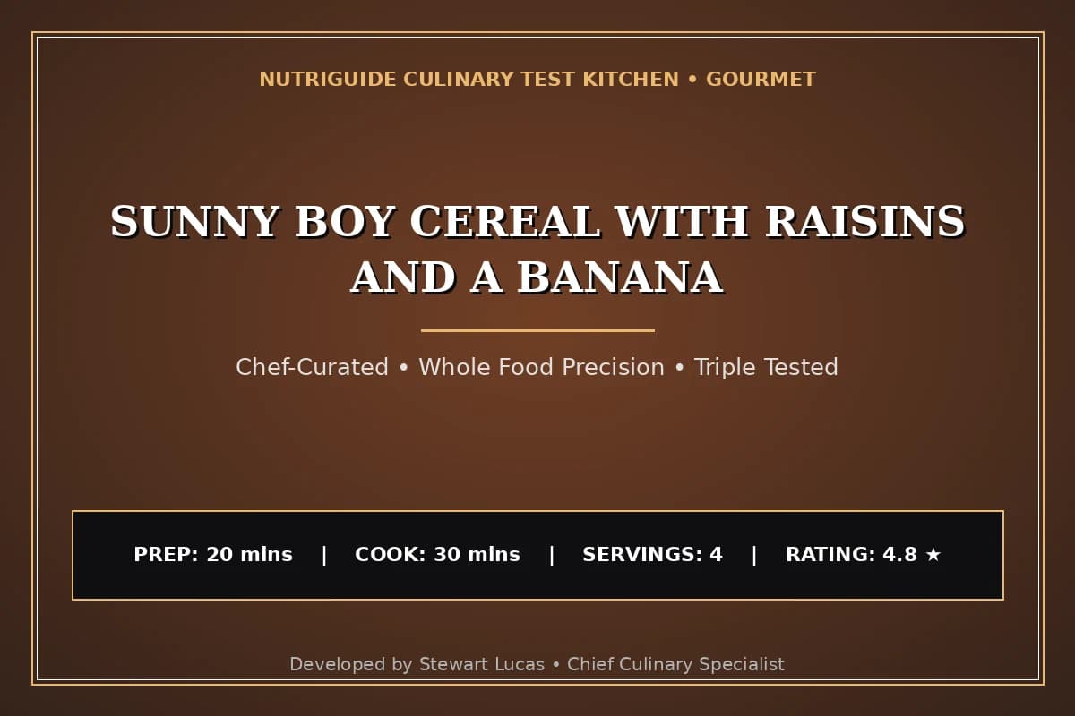 Sunny Boy Cereal With Raisins And A Banana