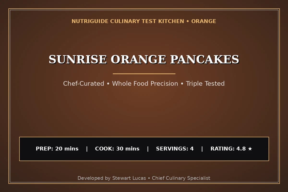 Sunrise Orange Pancakes