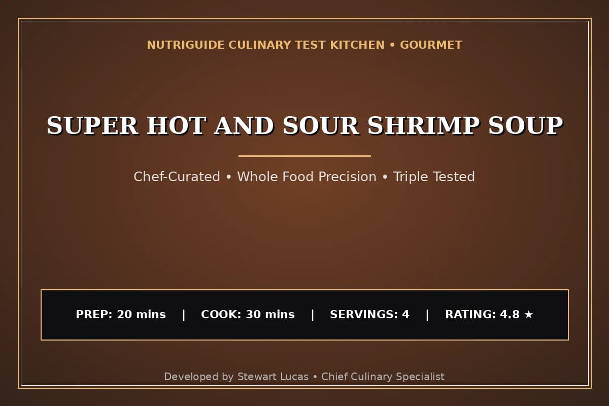 Super Hot And Sour Shrimp Soup