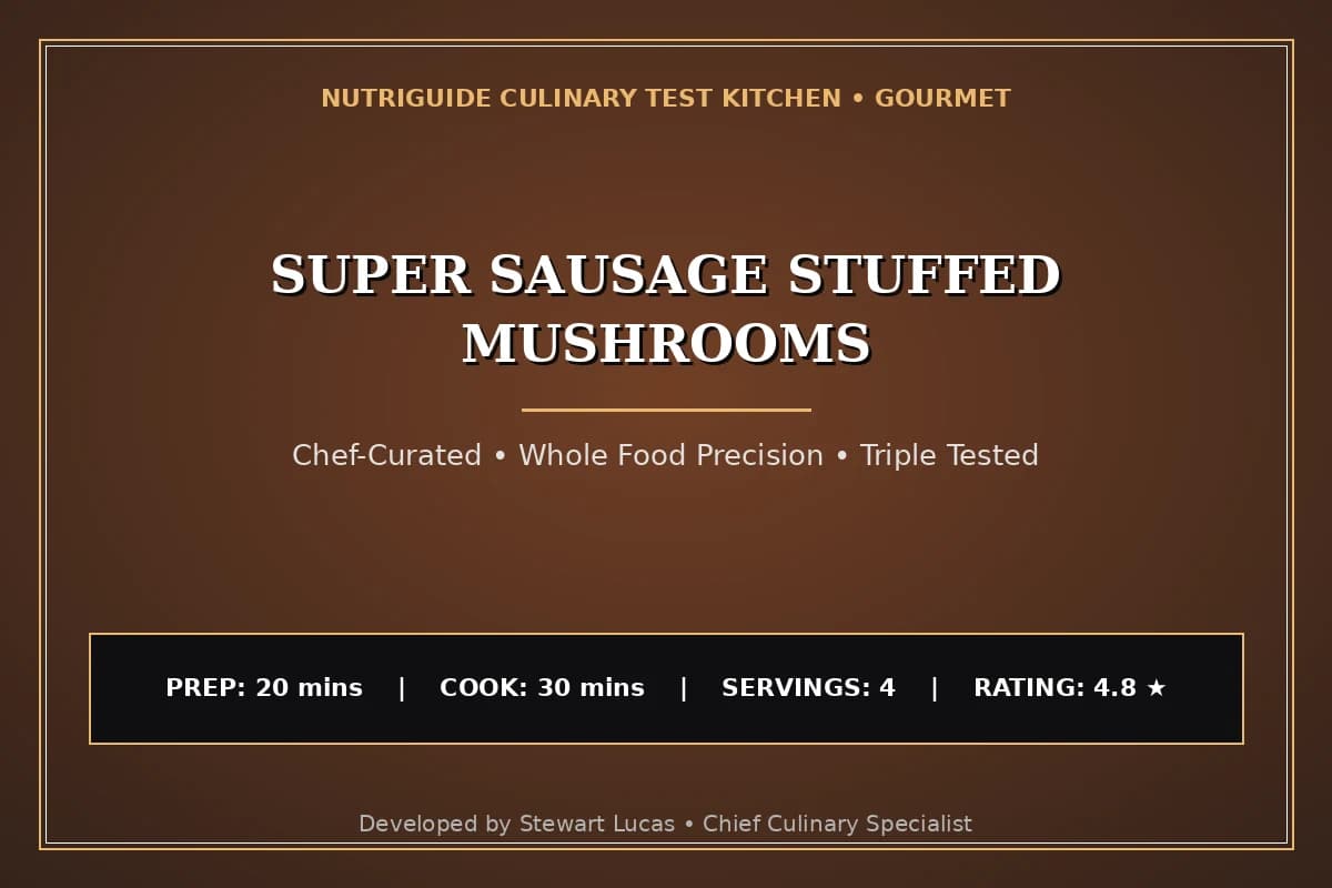 Super Sausage Stuffed Mushrooms