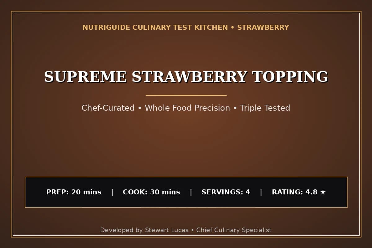 Supreme Strawberry Topping