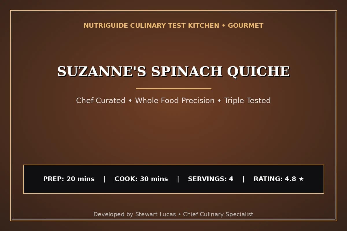 Suzanne'S Spinach Quiche