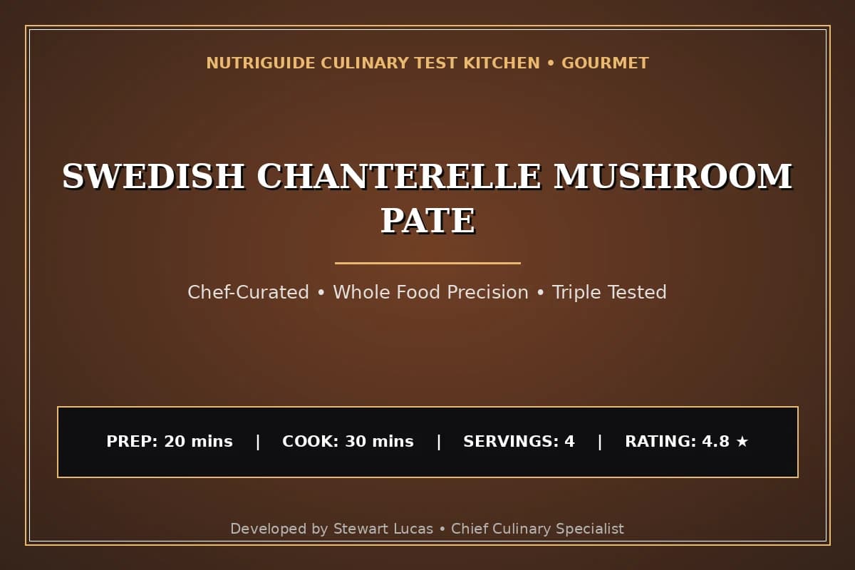 Swedish Chanterelle Mushroom Pate