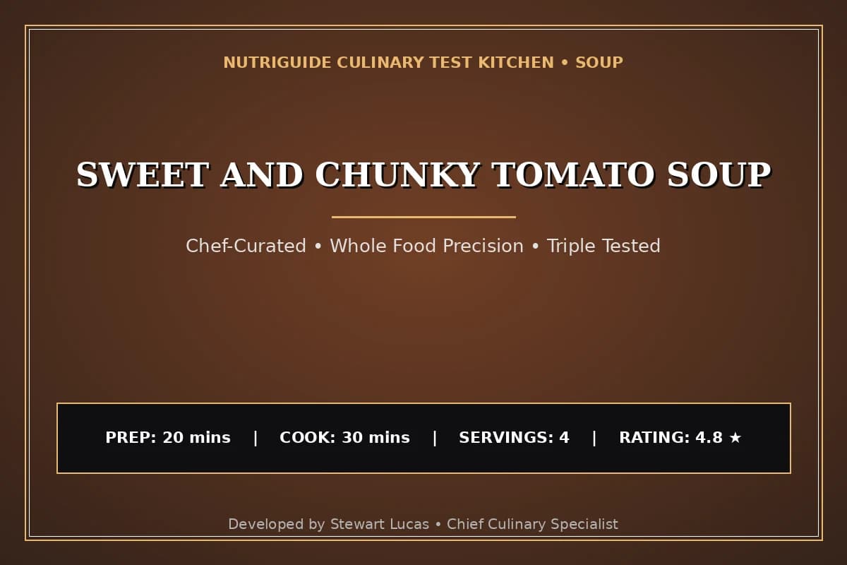 Sweet And Chunky Tomato Soup