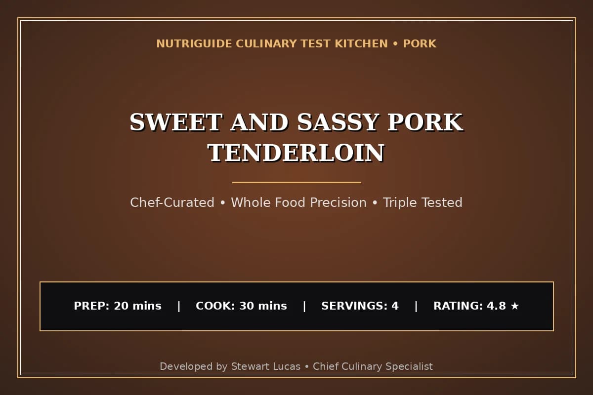 Sweet And Sassy Pork Tenderloin