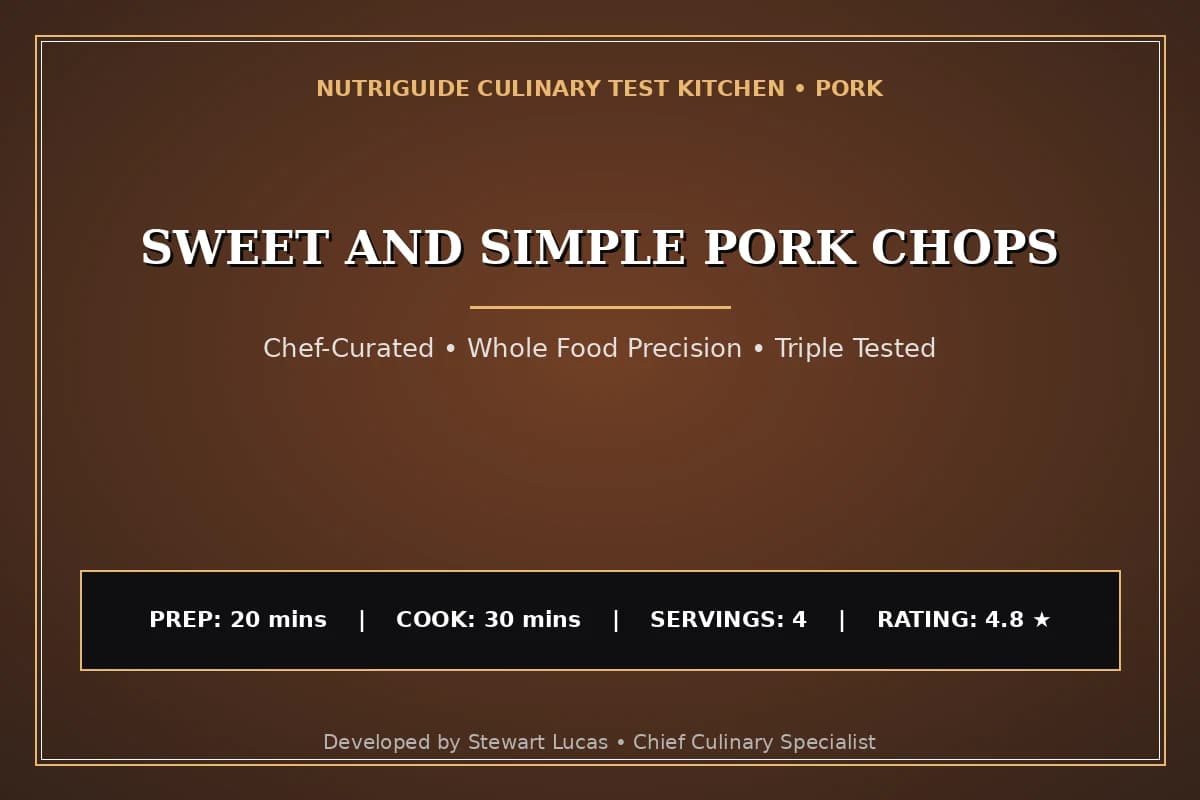 Sweet And Simple Pork Chops
