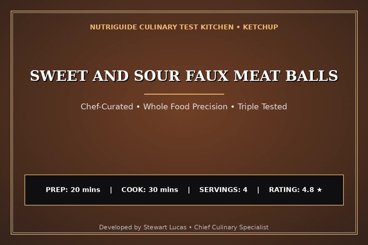 Sweet And Sour Faux Meat Balls