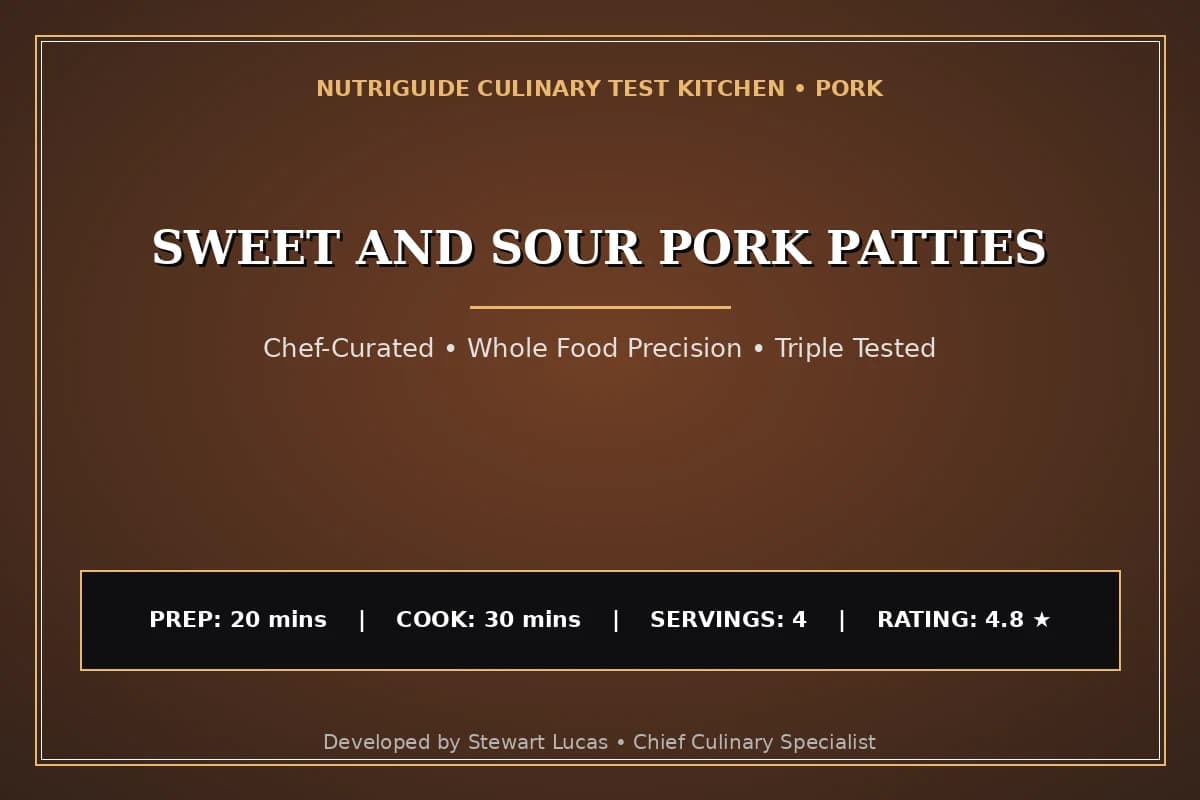Sweet And Sour Pork Patties