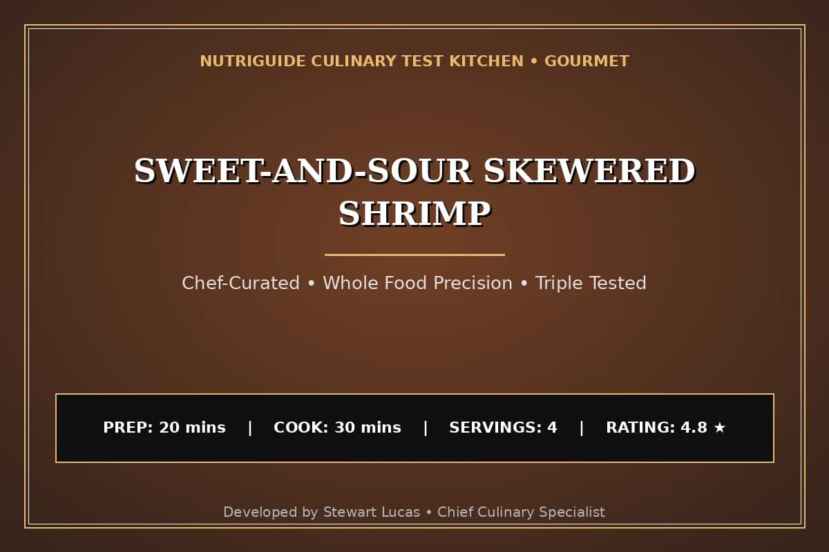 Sweet-And-Sour Skewered Shrimp