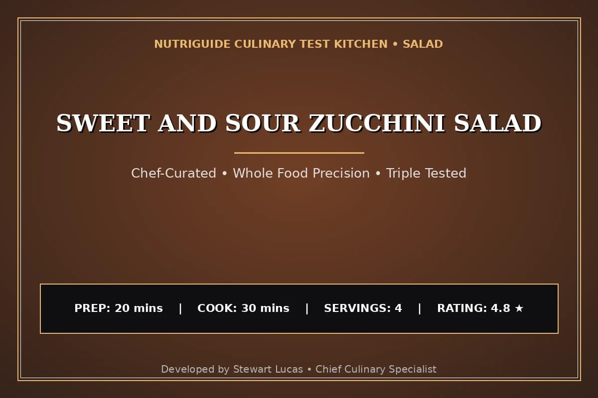 Sweet And Sour Zucchini Salad